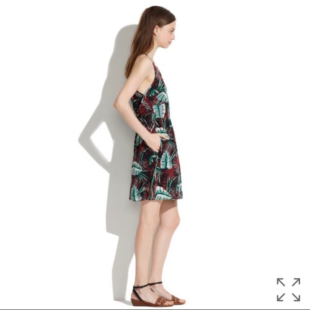 Madewell Silk Island Dress in Jungle Size 4 - Picture 2 of 6